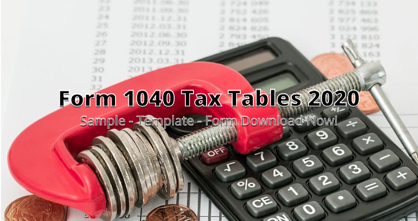 irs form 1040 tax table 2020