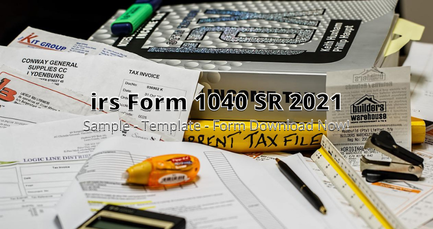 irs Form 1040 SR 2021