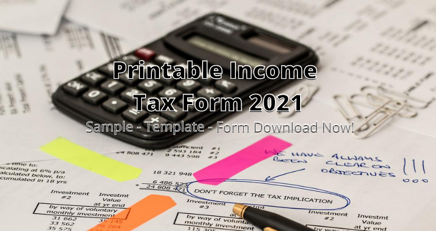 Printable Income Tax Forms 2021 📜 Template Sample Doc Pdf 🖨️ 8502